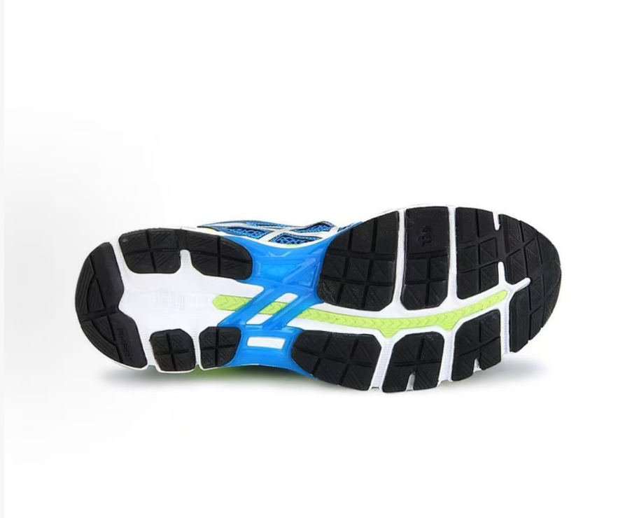 Gel-Kayano 21 Blue Lime - Outsole Bottom View