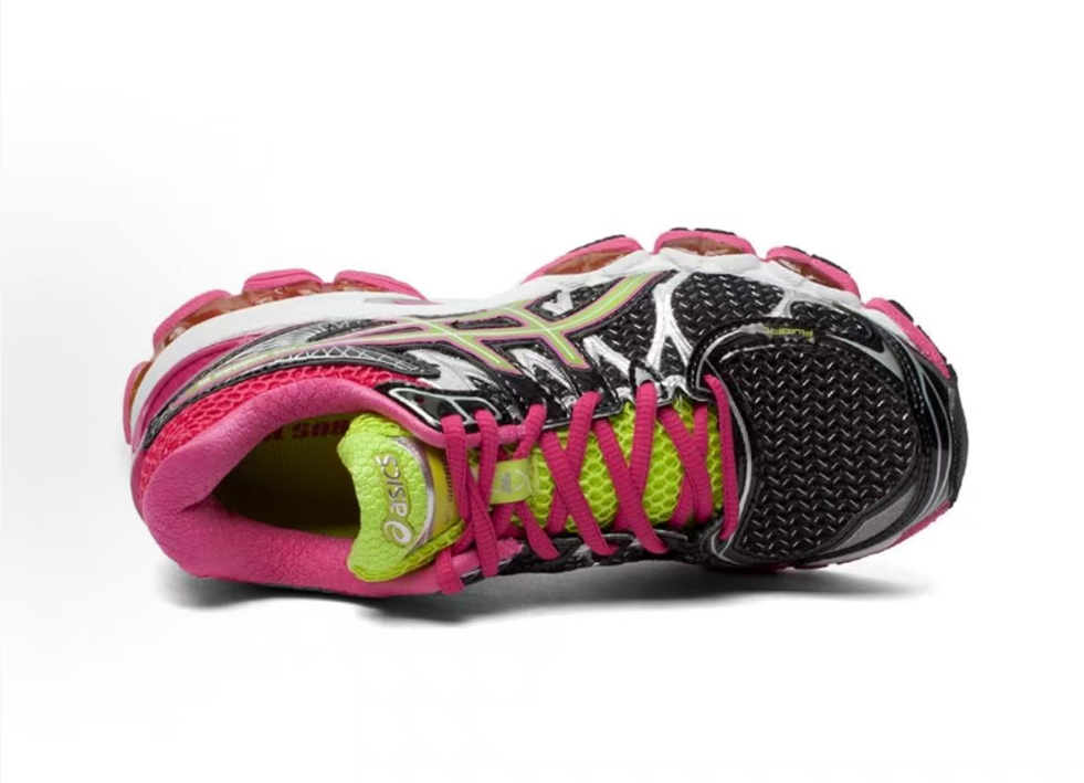 Gel-Nimbus 16 Black Pink Lime - Front Angled View