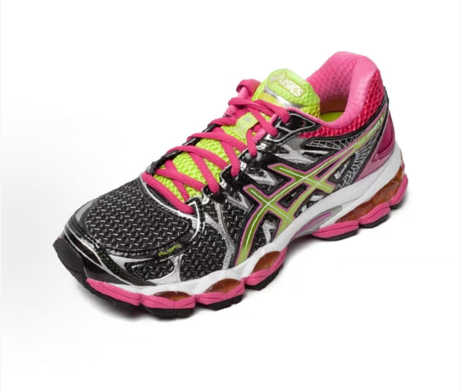Gel-Nimbus 16 Black Pink Lime - Top Angled View