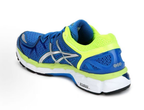 Gel-Kayano 21 Blue Lime - Rear Both Shoes View