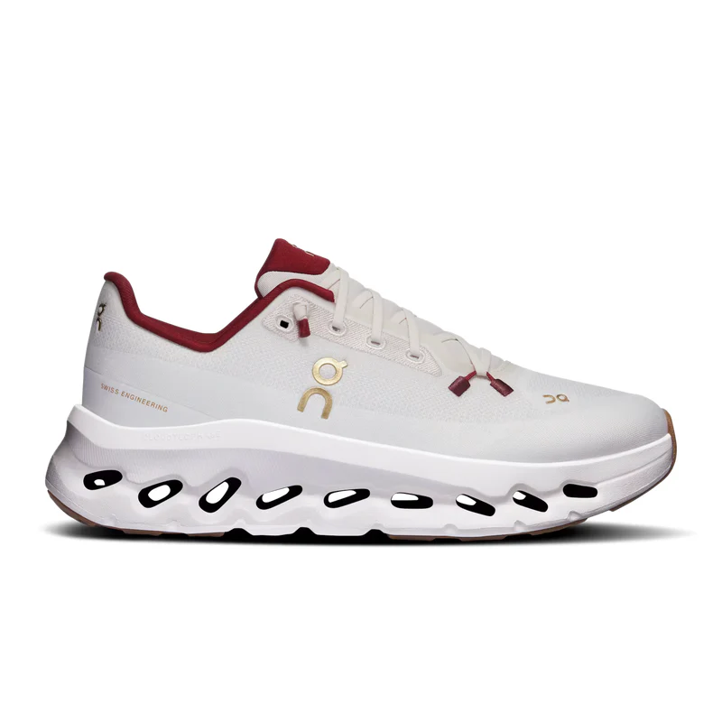 Cloudmonster White Burgundy